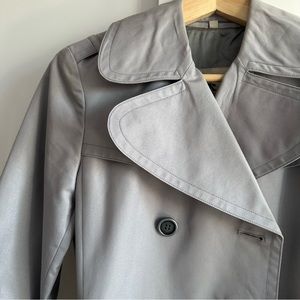 Burberry London Silver Trench Coat